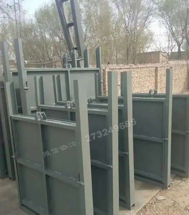 岚县灰色方形钢制闸门