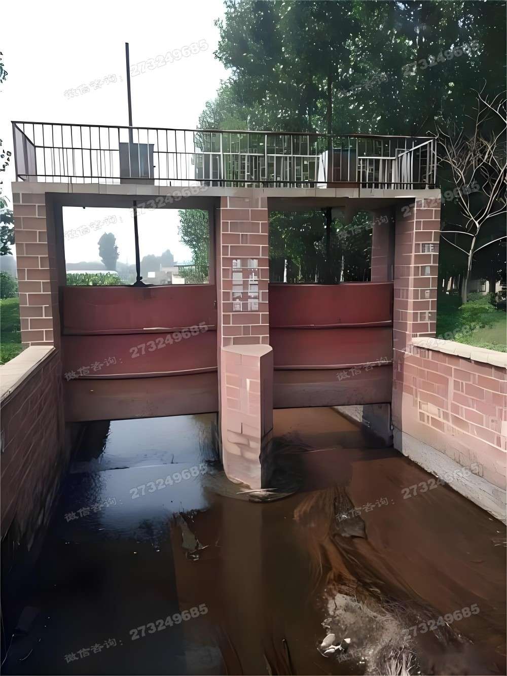 驿城双孔农田灌溉渠道闸门
