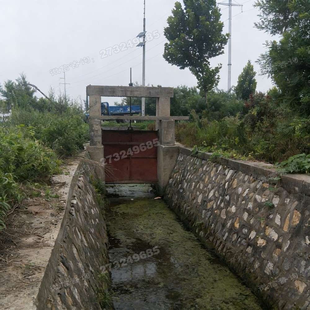 宽城石砌渠道红色闸门
