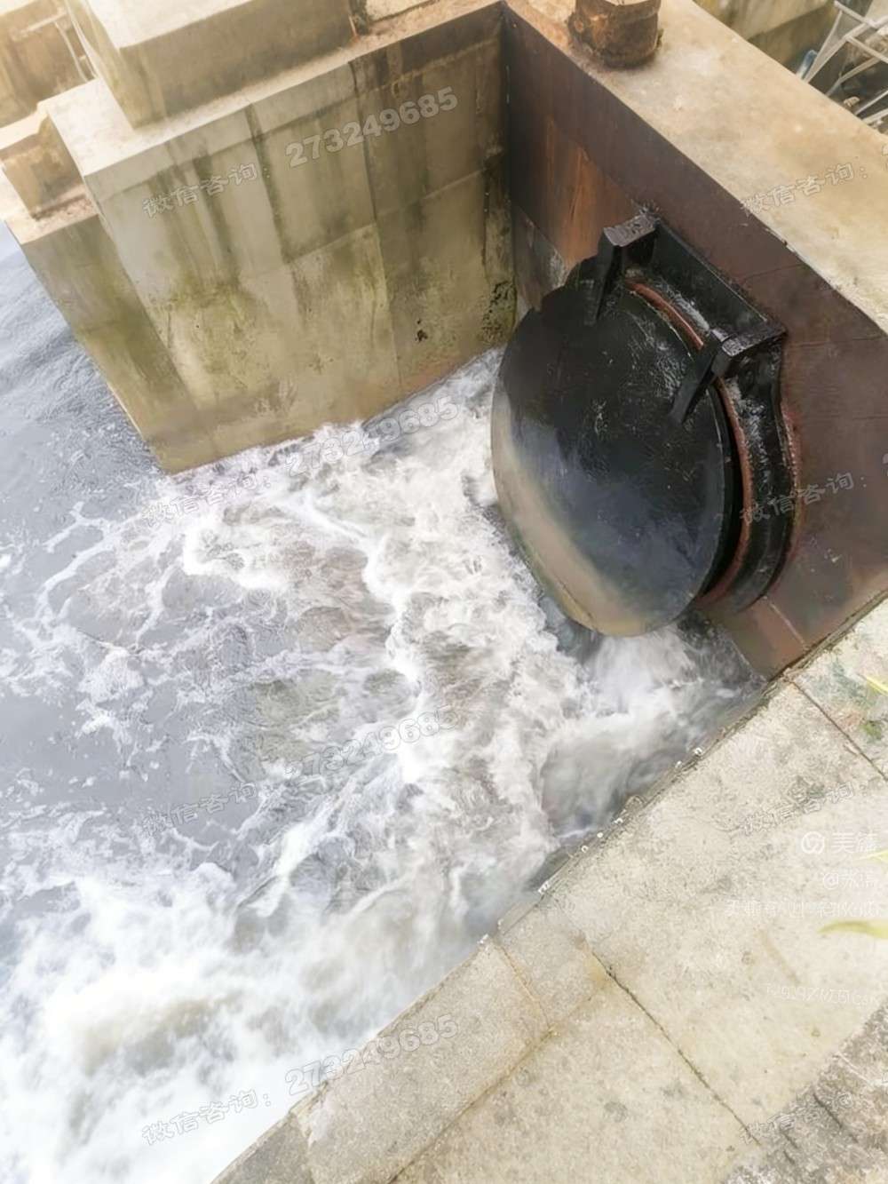 锦州黑色铸铁排水拍门
