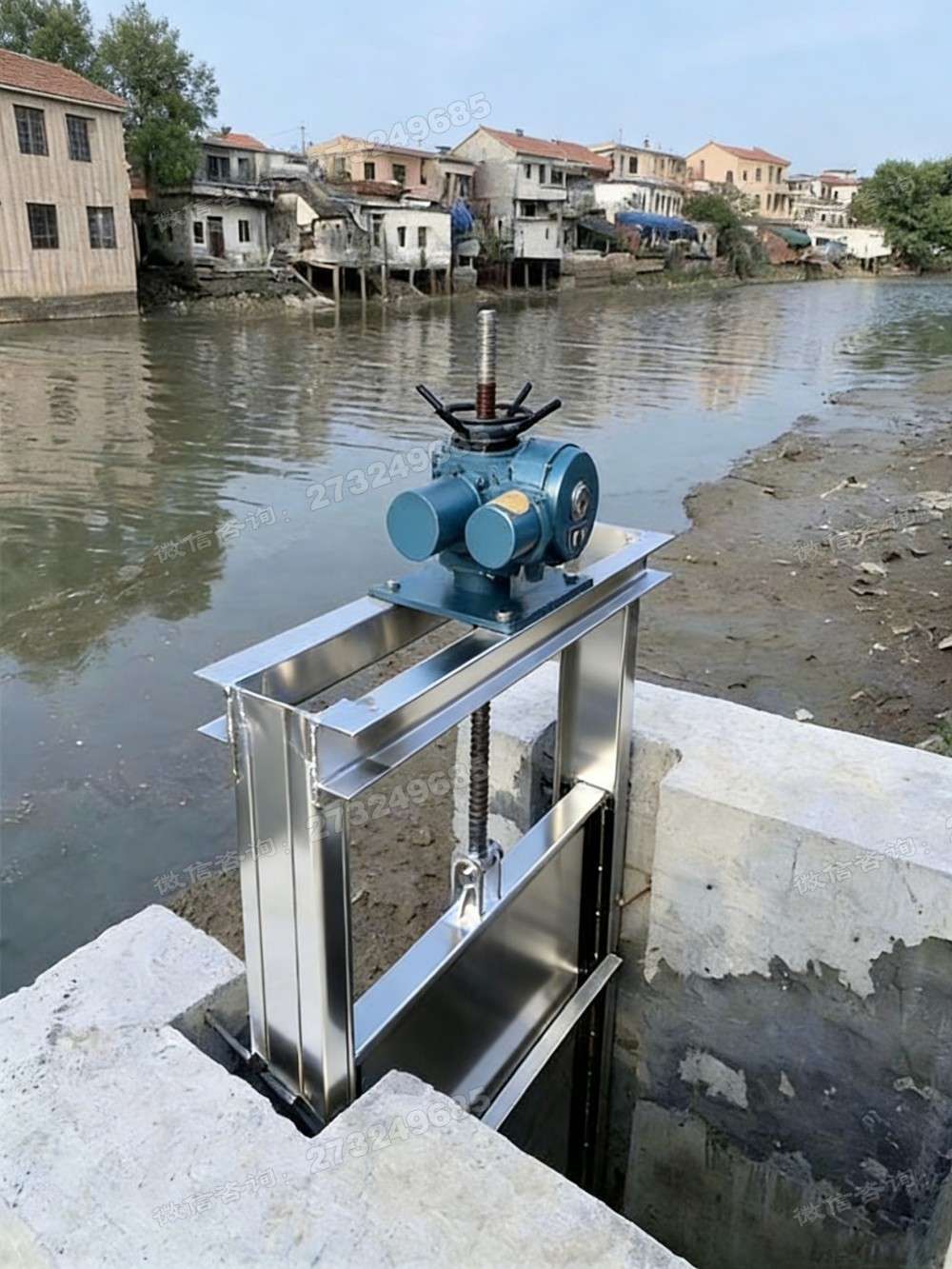 白塔河岸不锈钢闸门