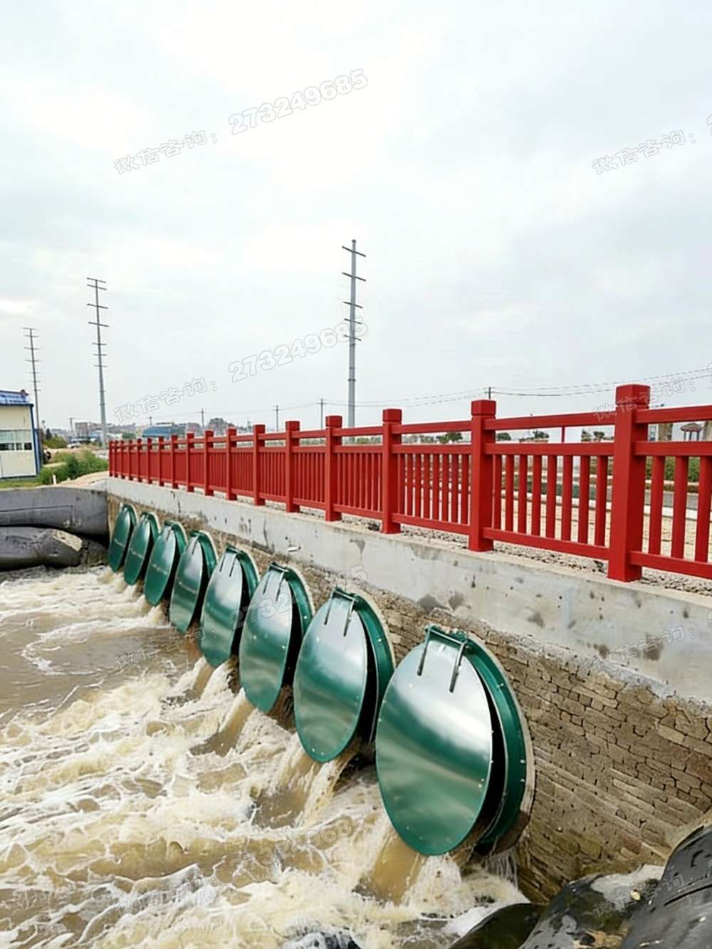 彭泽县多联绿色铸铁拍门