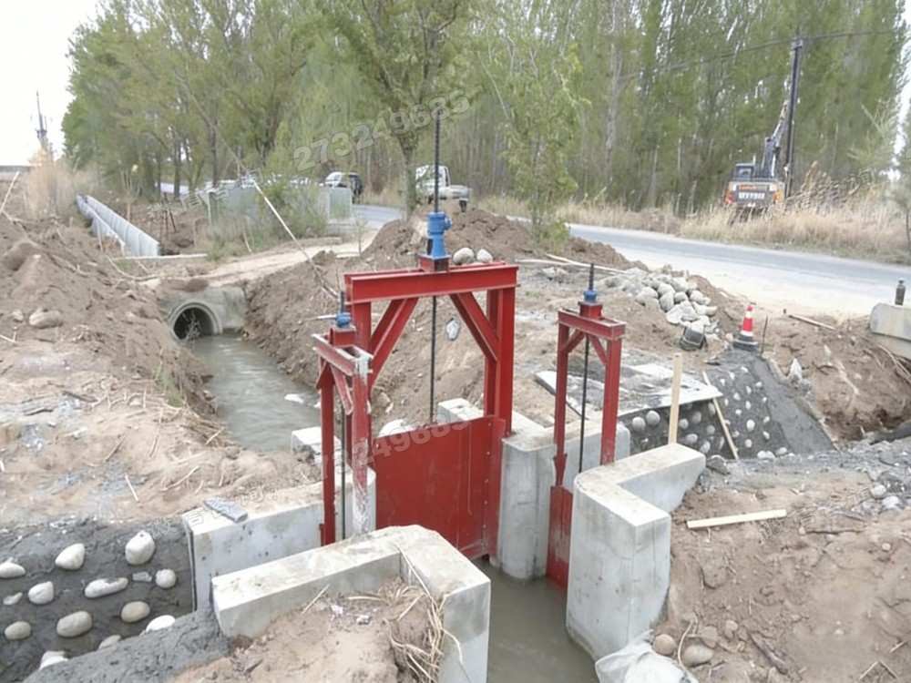 南平红色多联闸门
