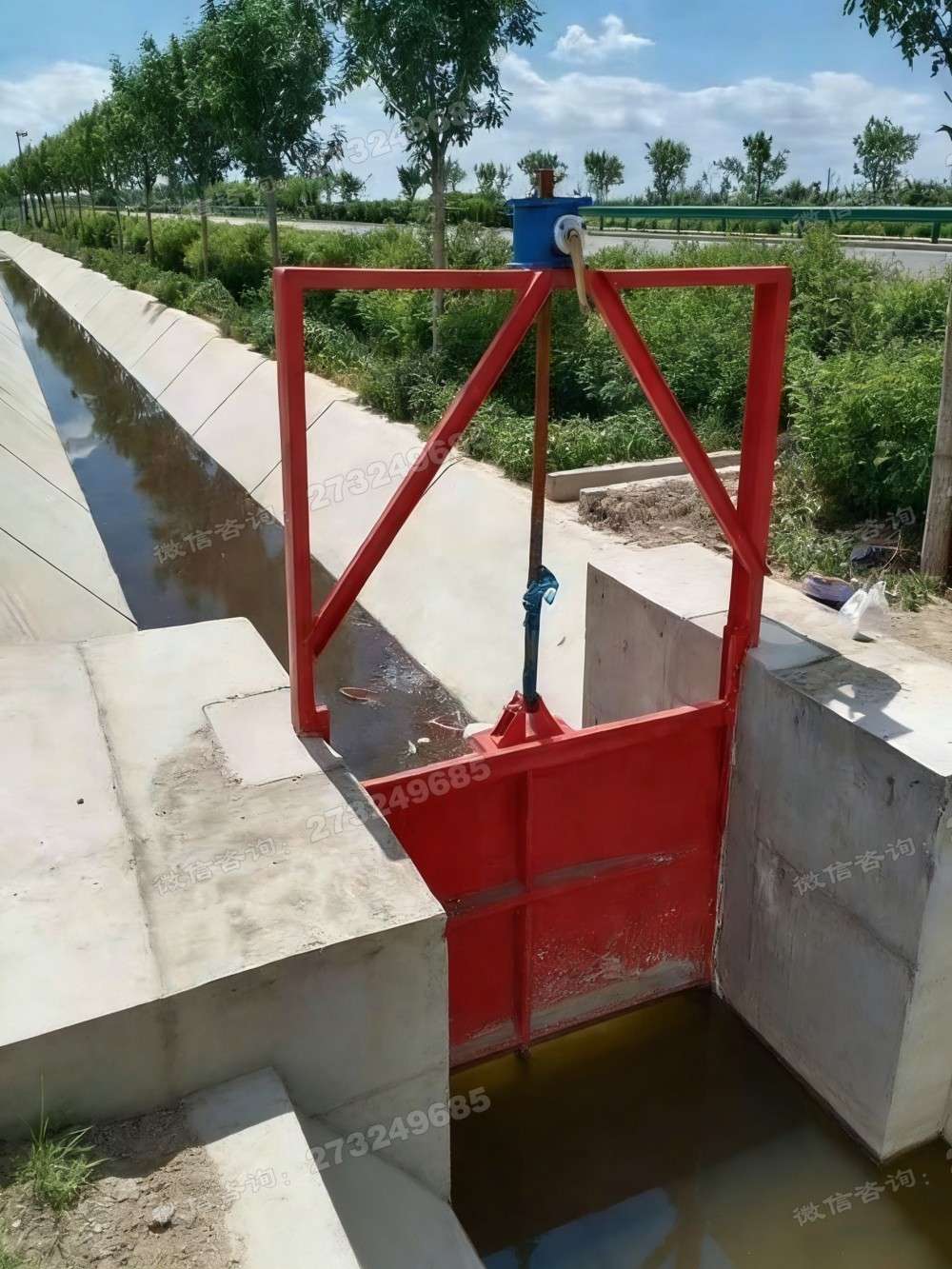 细河圆管出口闸门