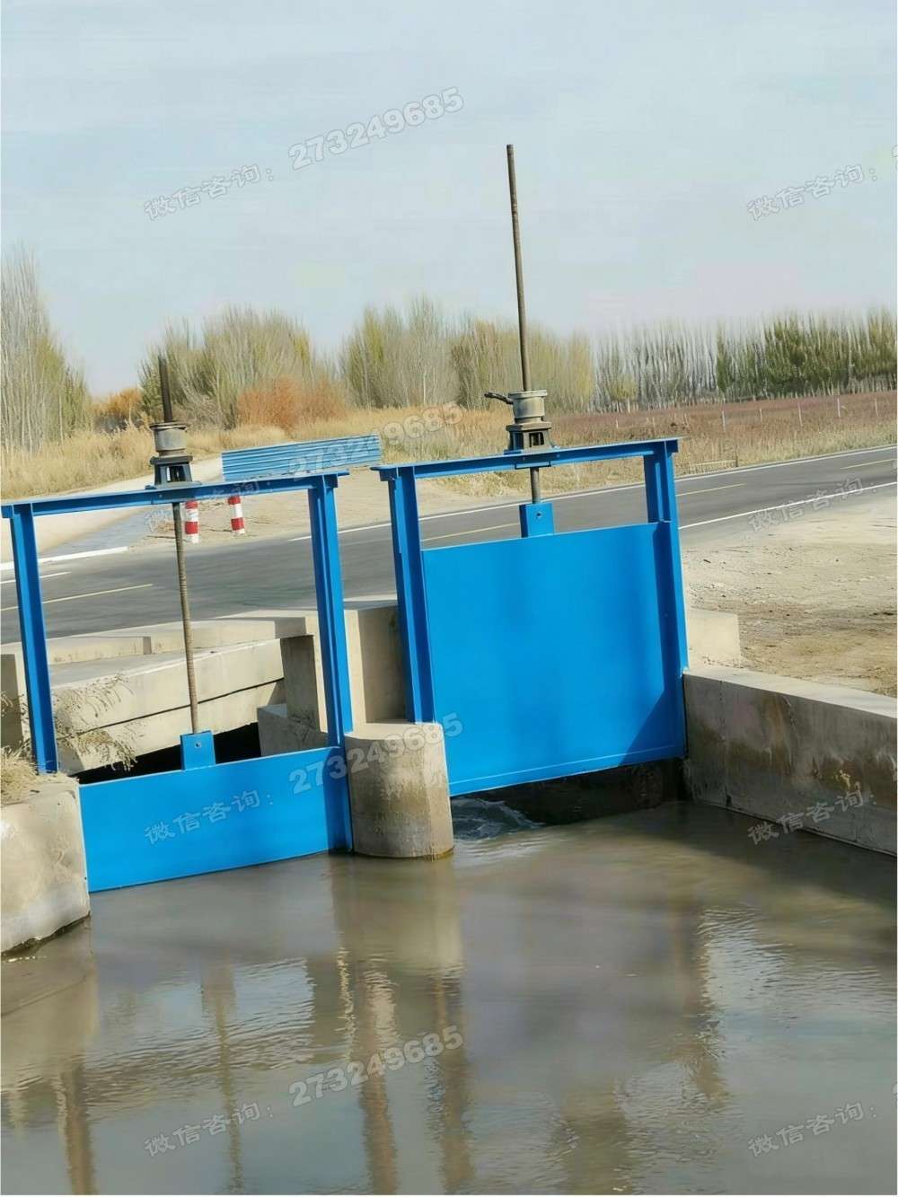 通化路边双门钢制闸门
