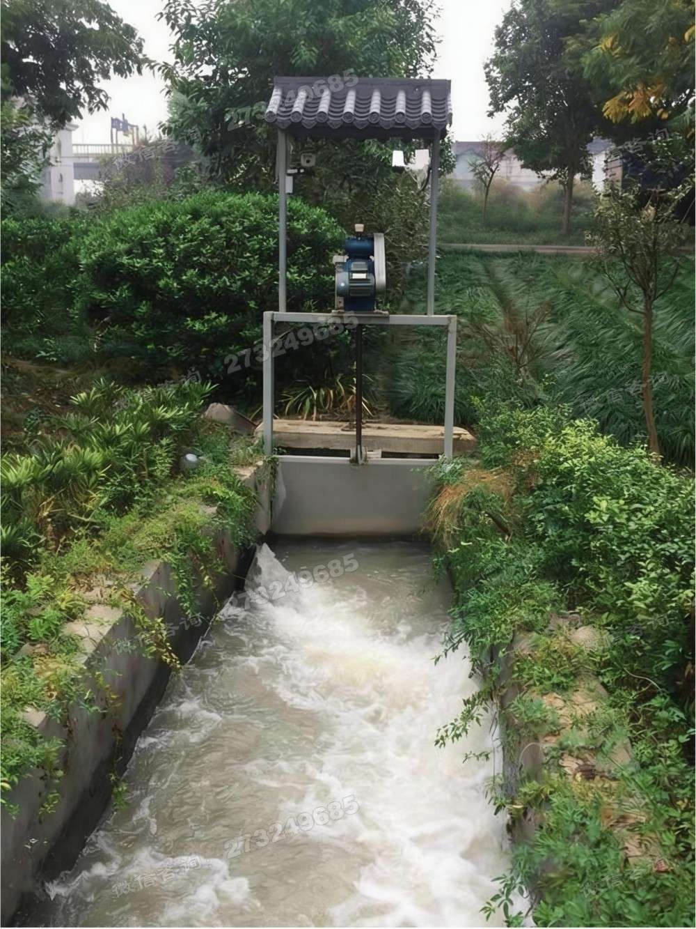 大冶带防雨棚电动闸门