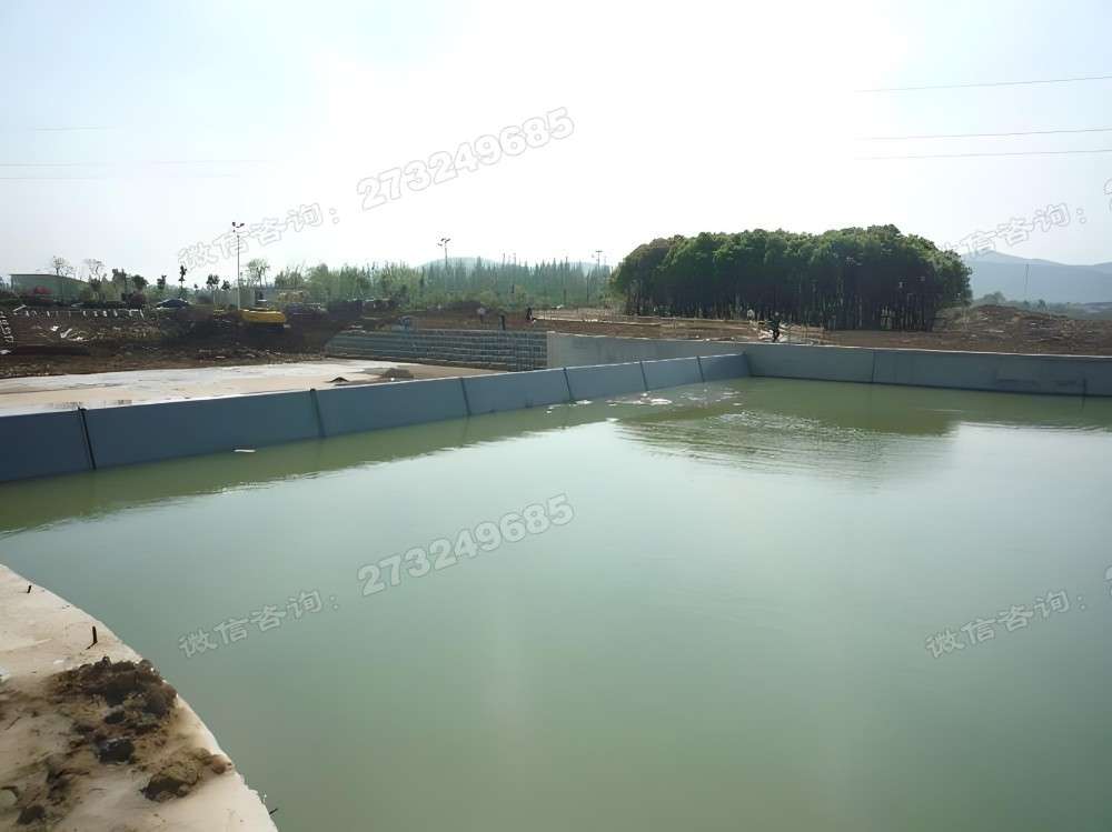 江岸新建河道液压钢坝