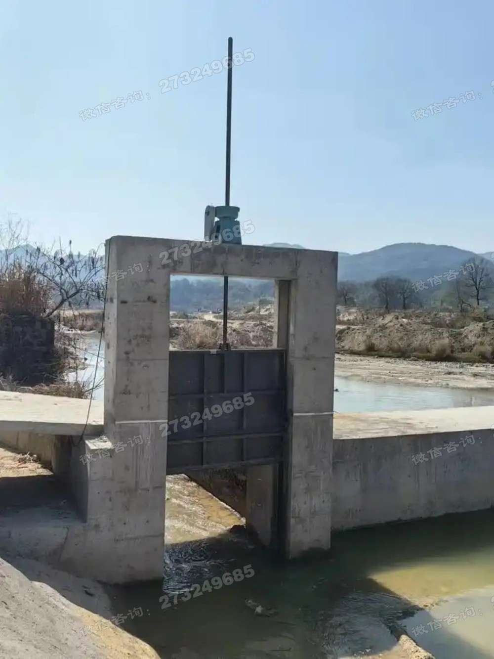 乌兰察布河道黑色铸铁闸门